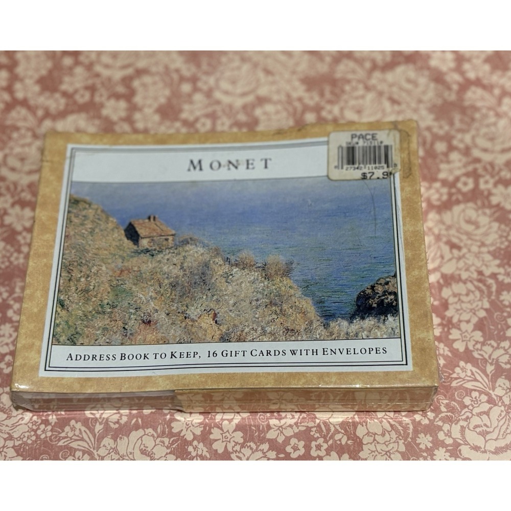Vintage Monet Stationery Gift Set Address Book Cards Envelopes Sealed